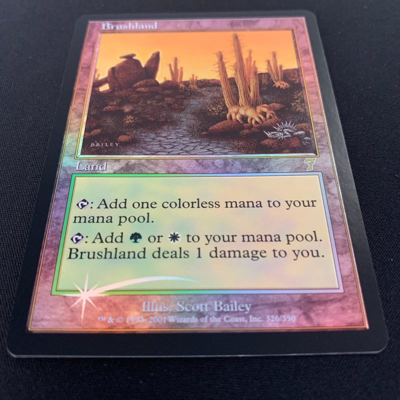 [FOIL] Brushland - Seventh Edition - NM