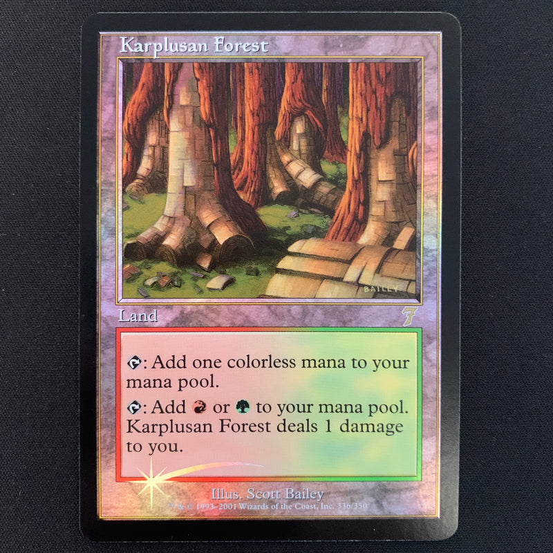 [FOIL] Karplusan Forest - Seventh Edition - NM