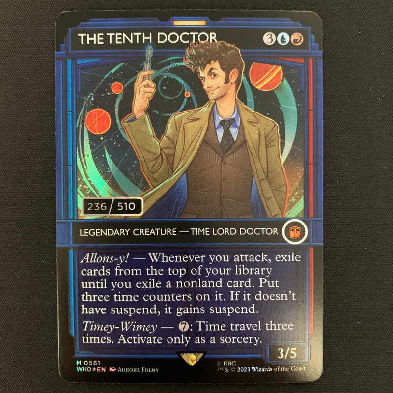 [FOIL] The Tenth Doctor (Serialized) - Universes Beyond: Doctor Who: Extras - NM, 236/510