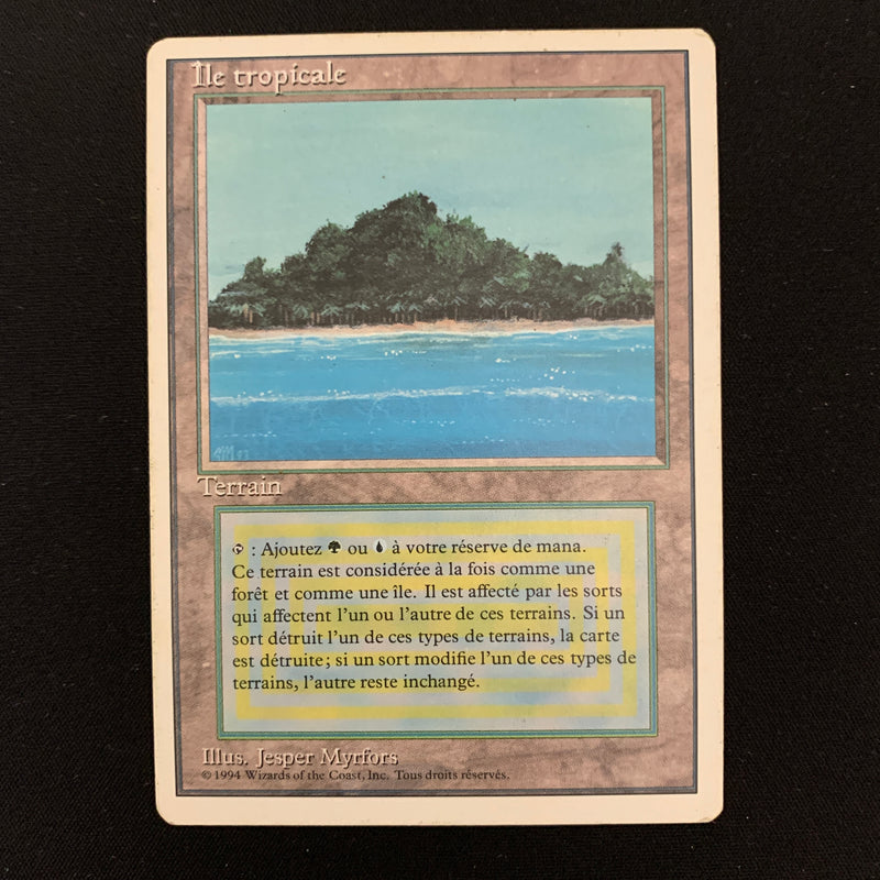 Tropical Island - Foreign White Bordered - French