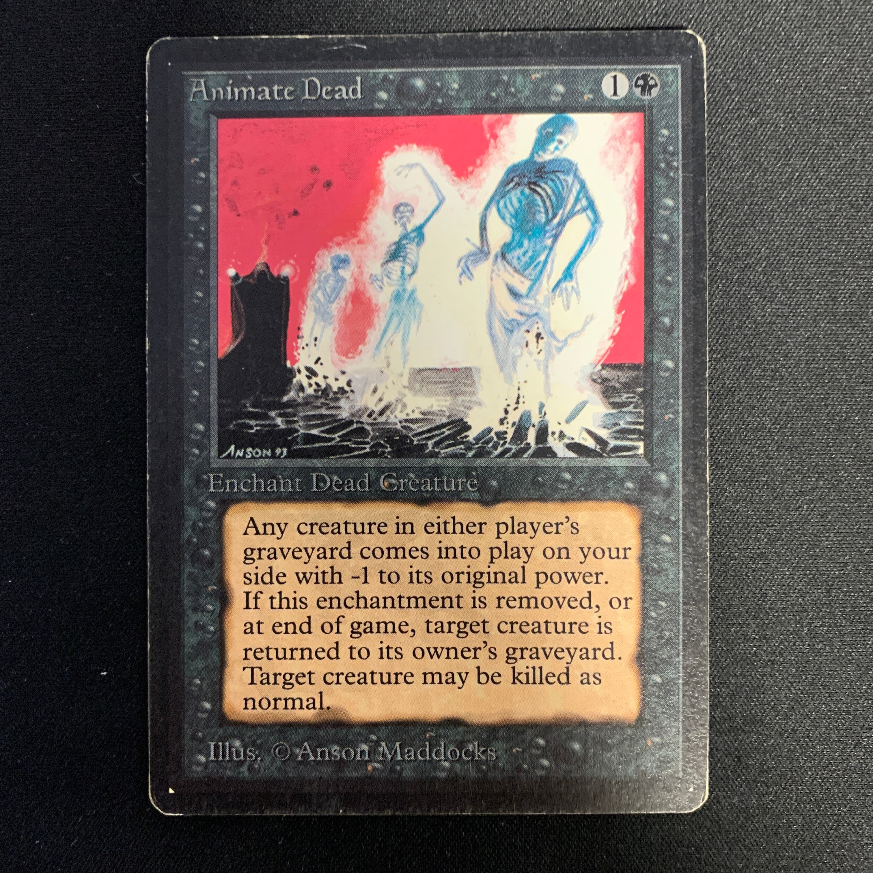 MTG Magic the gathering Animate Dead newest Beta