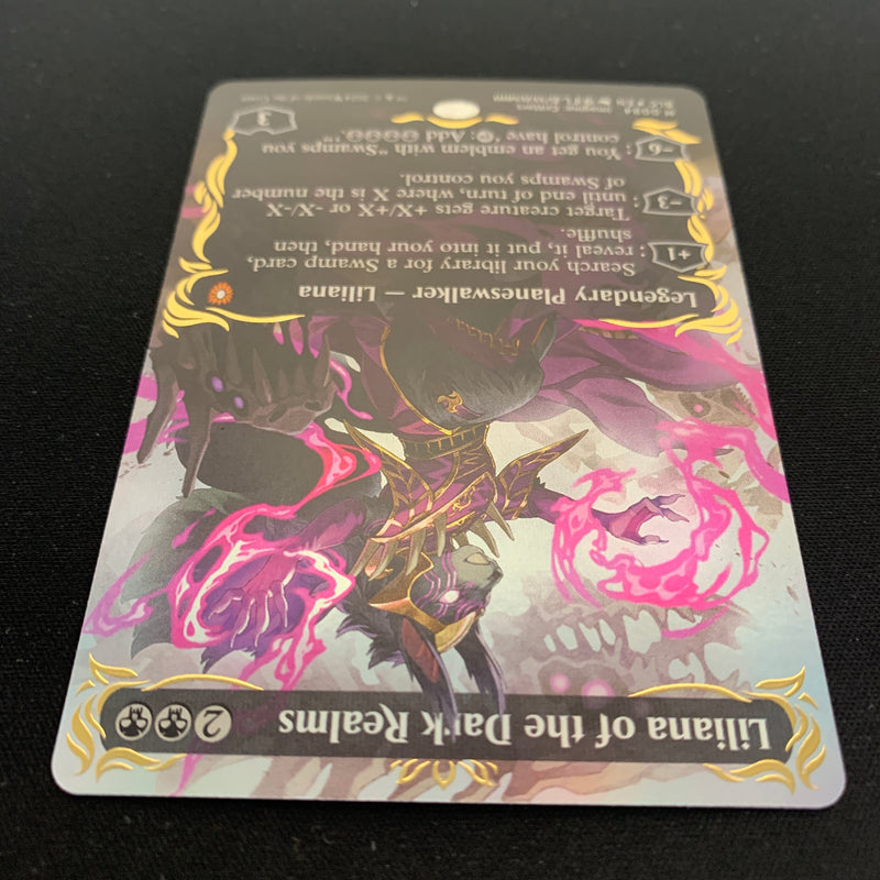 [FOIL] Liliana of the Dark Realms (Raised Foil) - Commander: Bloomburrow: Extras - NM