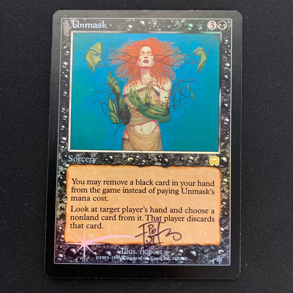 [FOIL] Unmask - Mercadian Masques - GD, SIGNED