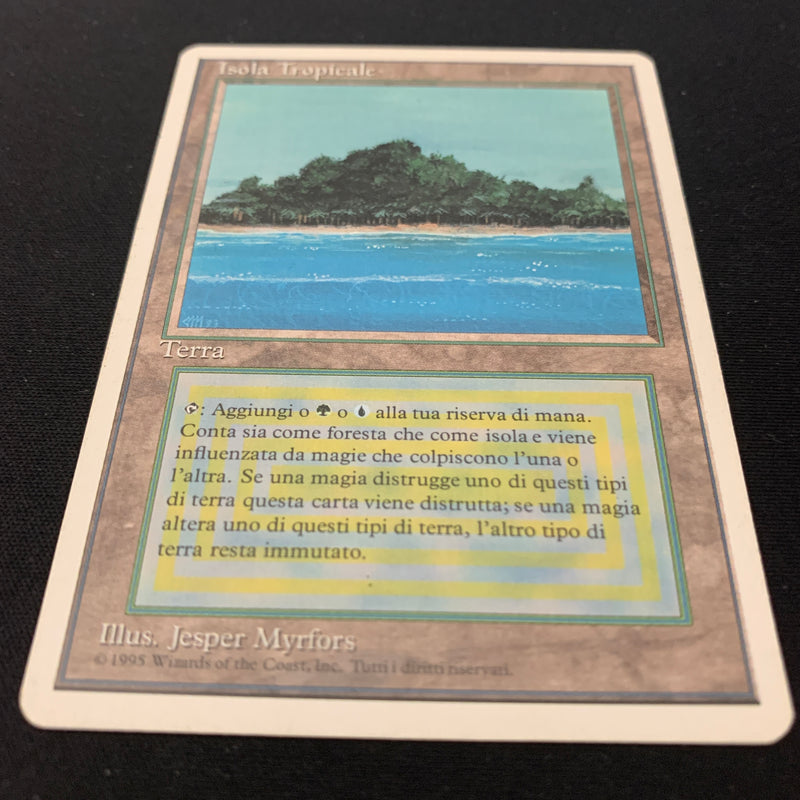 Tropical Island - Foreign White Bordered - Italian