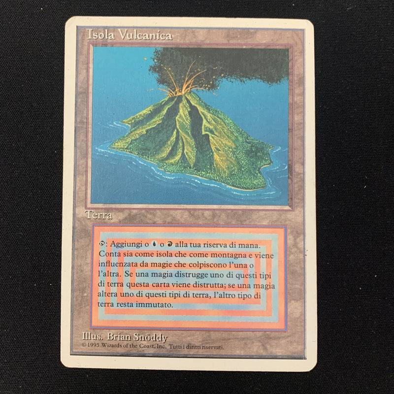 Volcanic Island - Foreign White Bordered - Italian