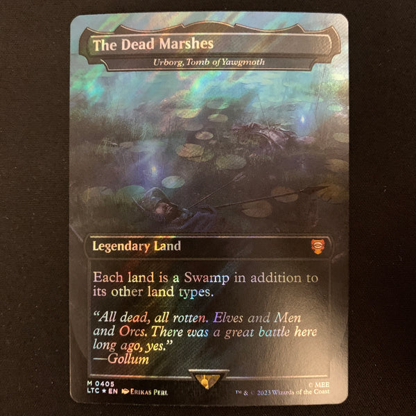 [FOIL] Urborg, Tomb of Yawgmoth (Surge Foil) - Commander: The Lord of the Rings: Tales of Middle-earth: Extras - NM