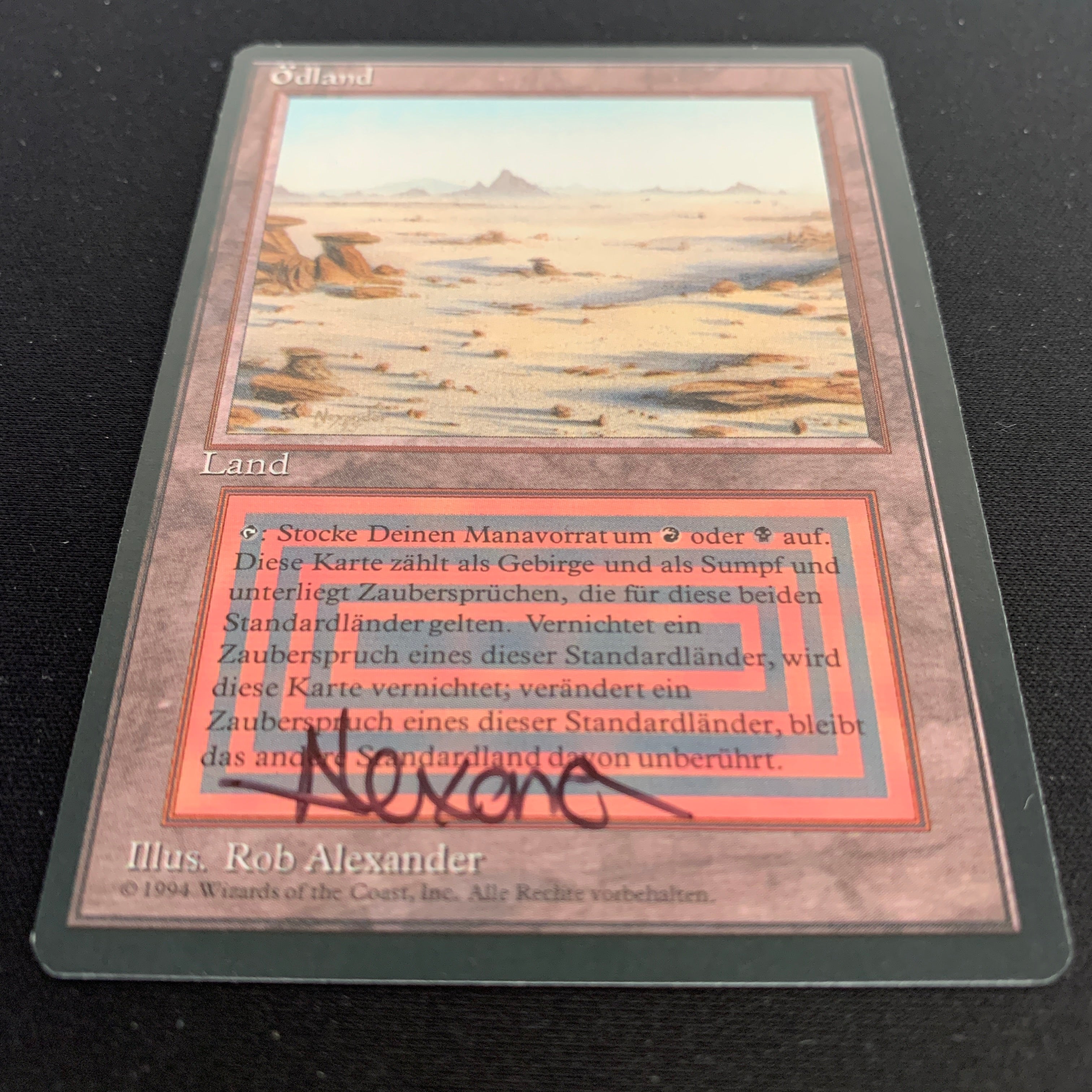 Badlands ドイツ語　黒枠　3EDBB　MTG Badlands - Foreign Black Bordered