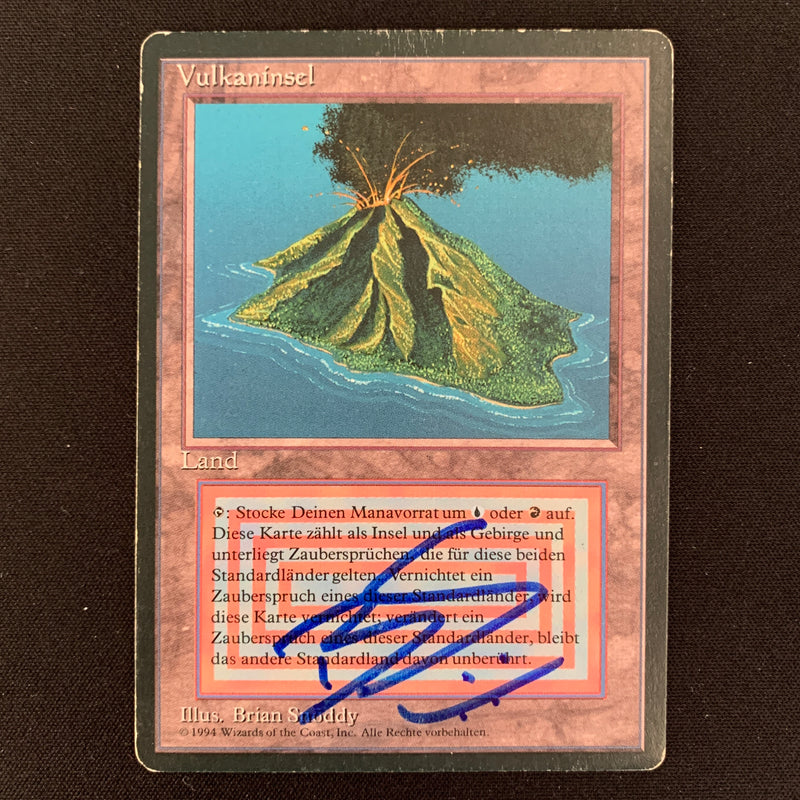 MTG Singles - Volcanic Island - Foreign Black Bordered - German - 