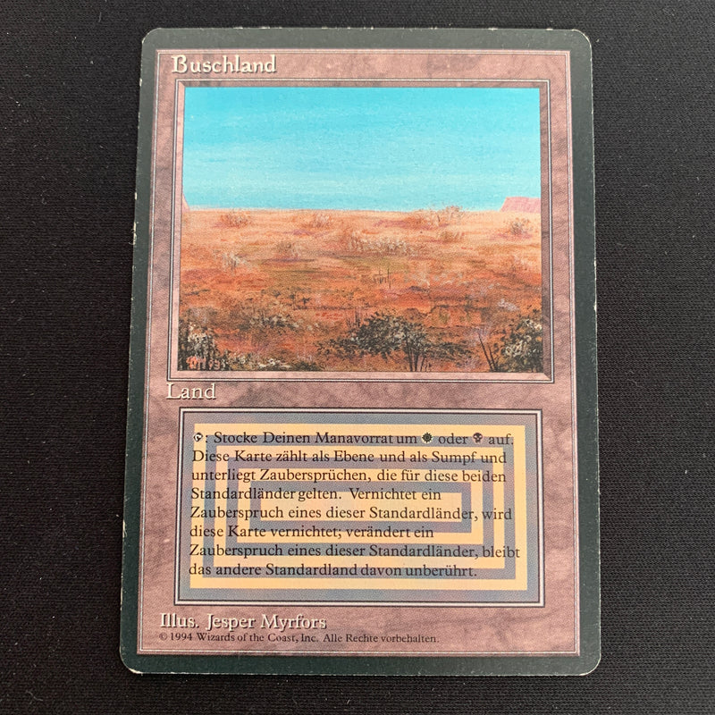 MTG Singles - Scrubland - Foreign Black Bordered - German - LP - 21978