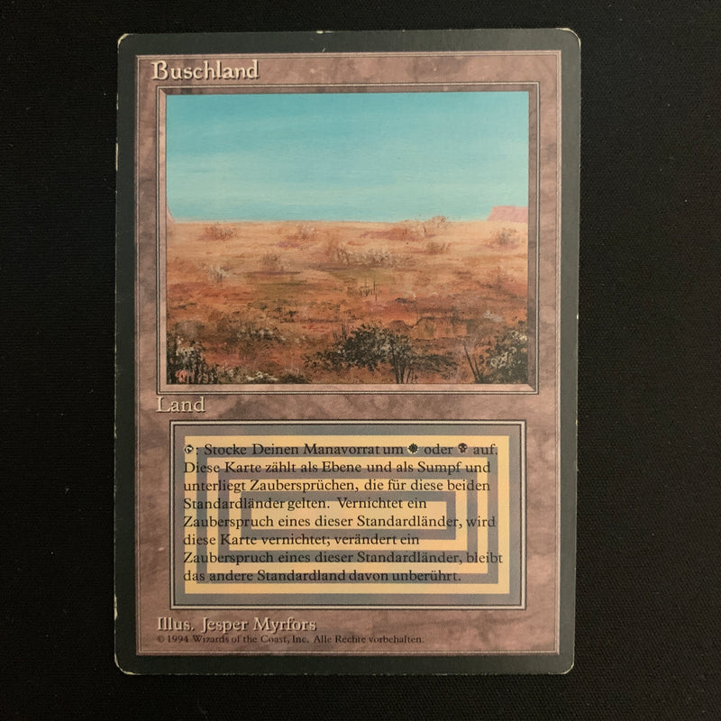 MTG Singles - Scrubland - Foreign Black Bordered - German - LP - 22552