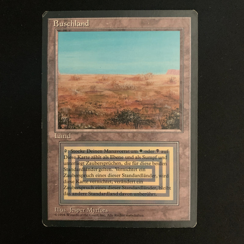 MTG Singles - Scrubland - Foreign Black Bordered - German - LP - 22553