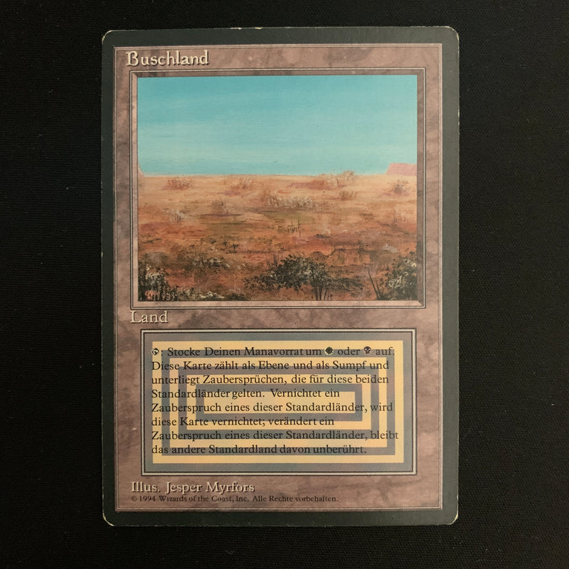 MTG Singles - Scrubland - Foreign Black Bordered - German - LP - 22554