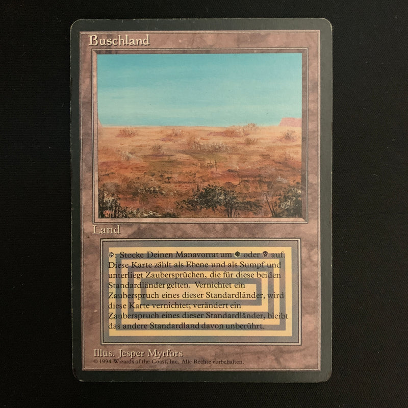 MTG Singles - Scrubland - Foreign Black Bordered - German - PL - INKED - 22555