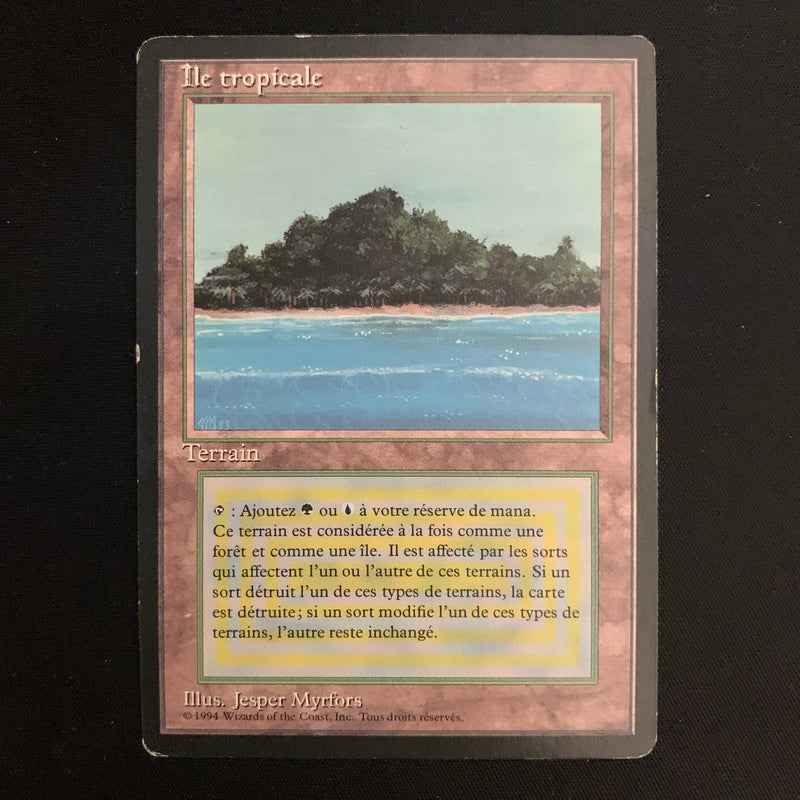 MTG Singles - Tropical Island - Foreign Black Bordered - French - LP - 23087