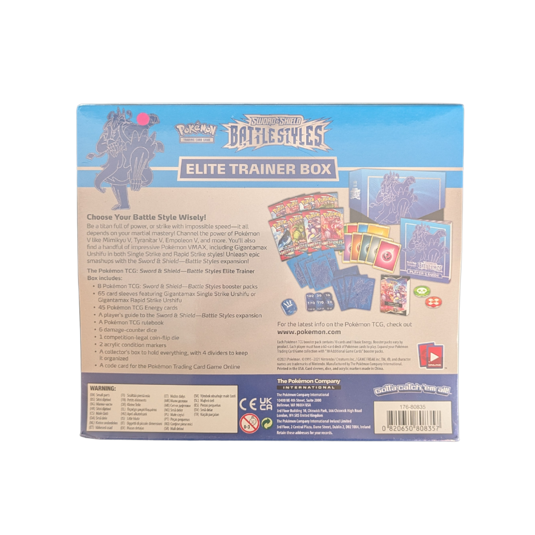 Battle Styles Elite Trainer Box (Rapid Strike) - Battle Styles - English - Sealed