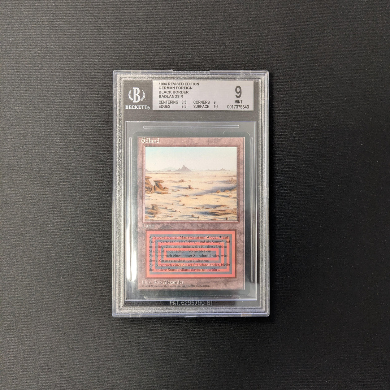 Magic the Gathering Badlands - Foreign Black Bordered - German BGS 9 - 23706