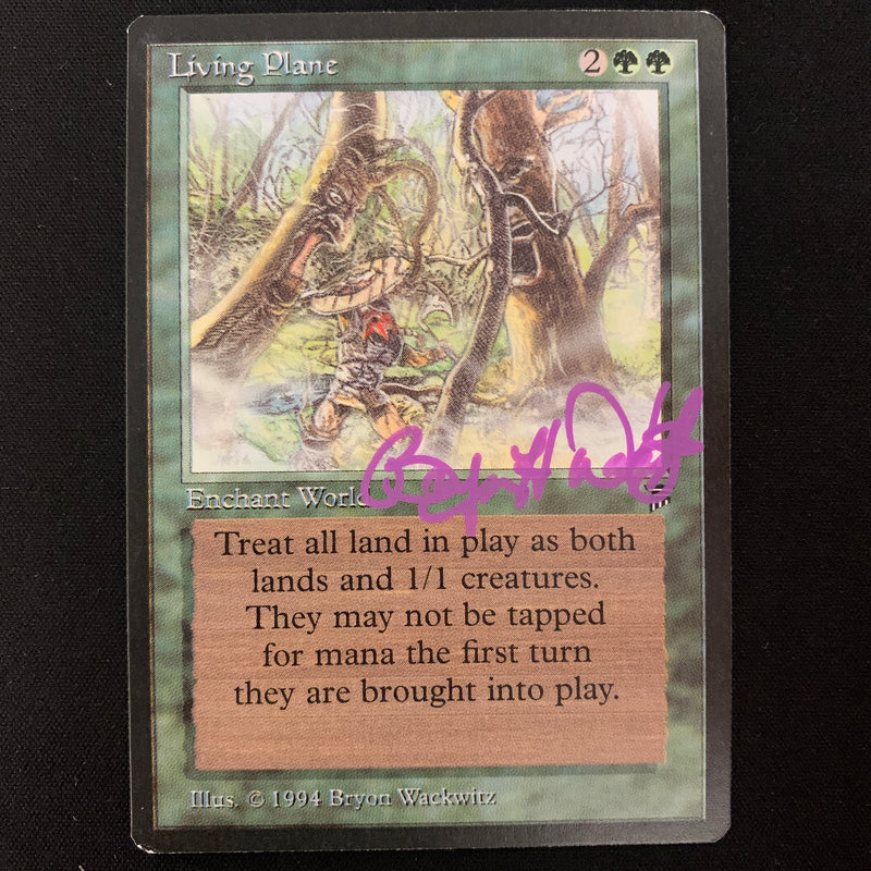 MTG Singles - Living Plane - Legends - NM - SIGNED - 23894