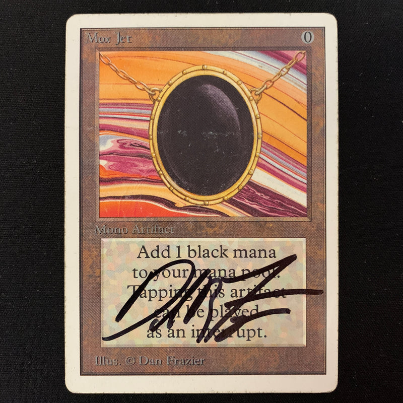 Magic the Gathering Mox Jet - Unlimited PL - SIGNED - 24364