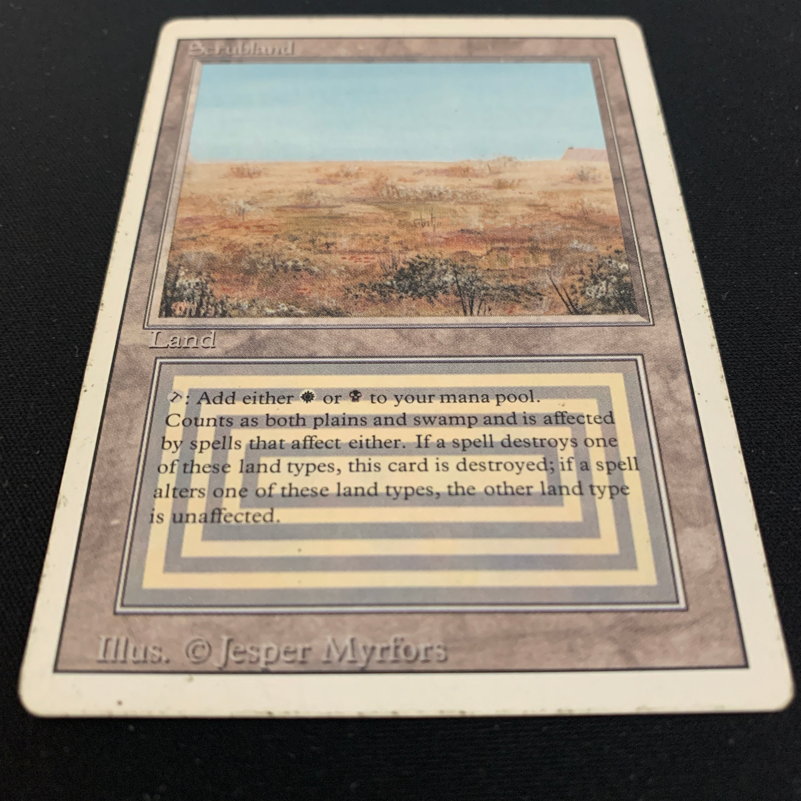 MTG Singles - Scrubland - Revised - 