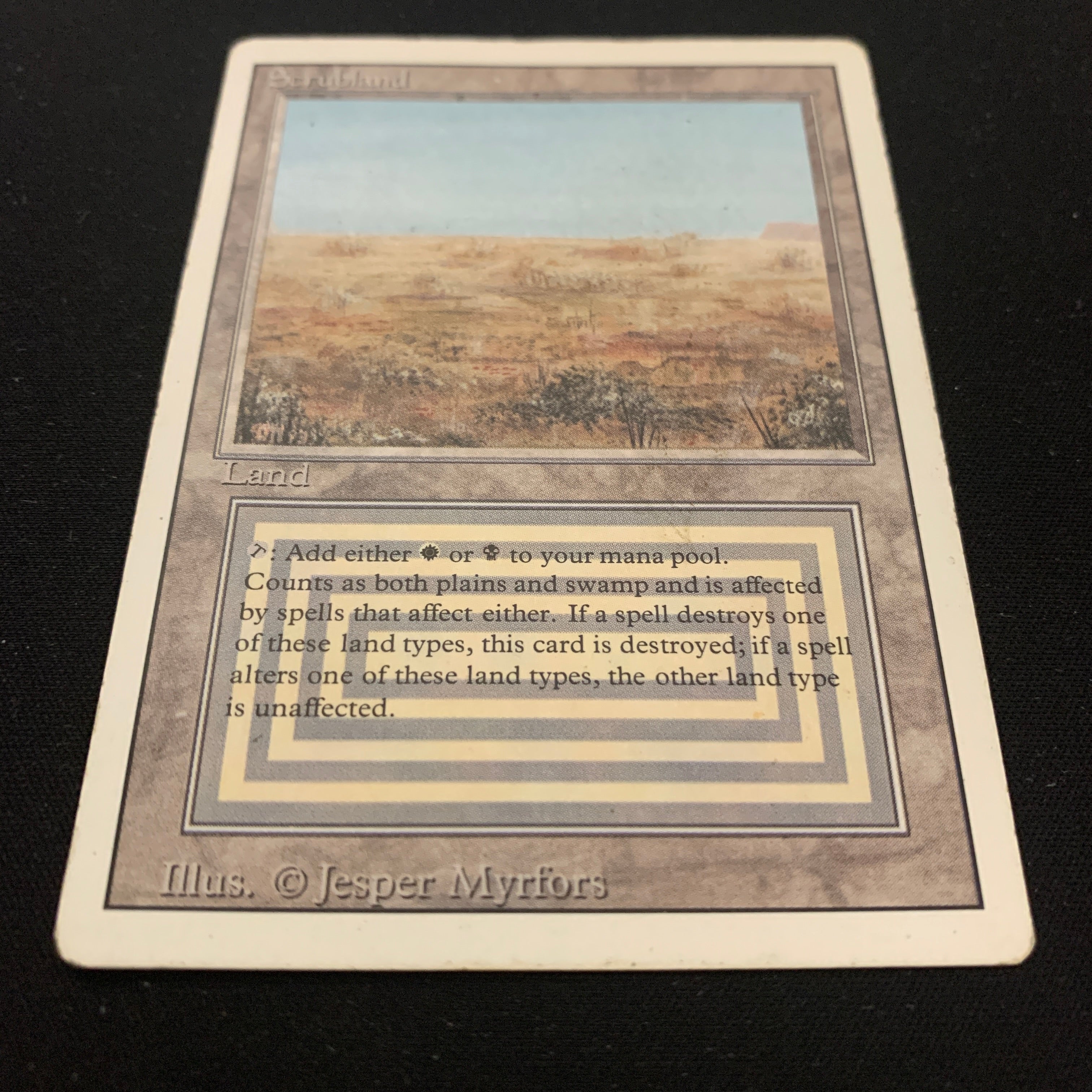 MTG Singles - Scrubland - Revised - 