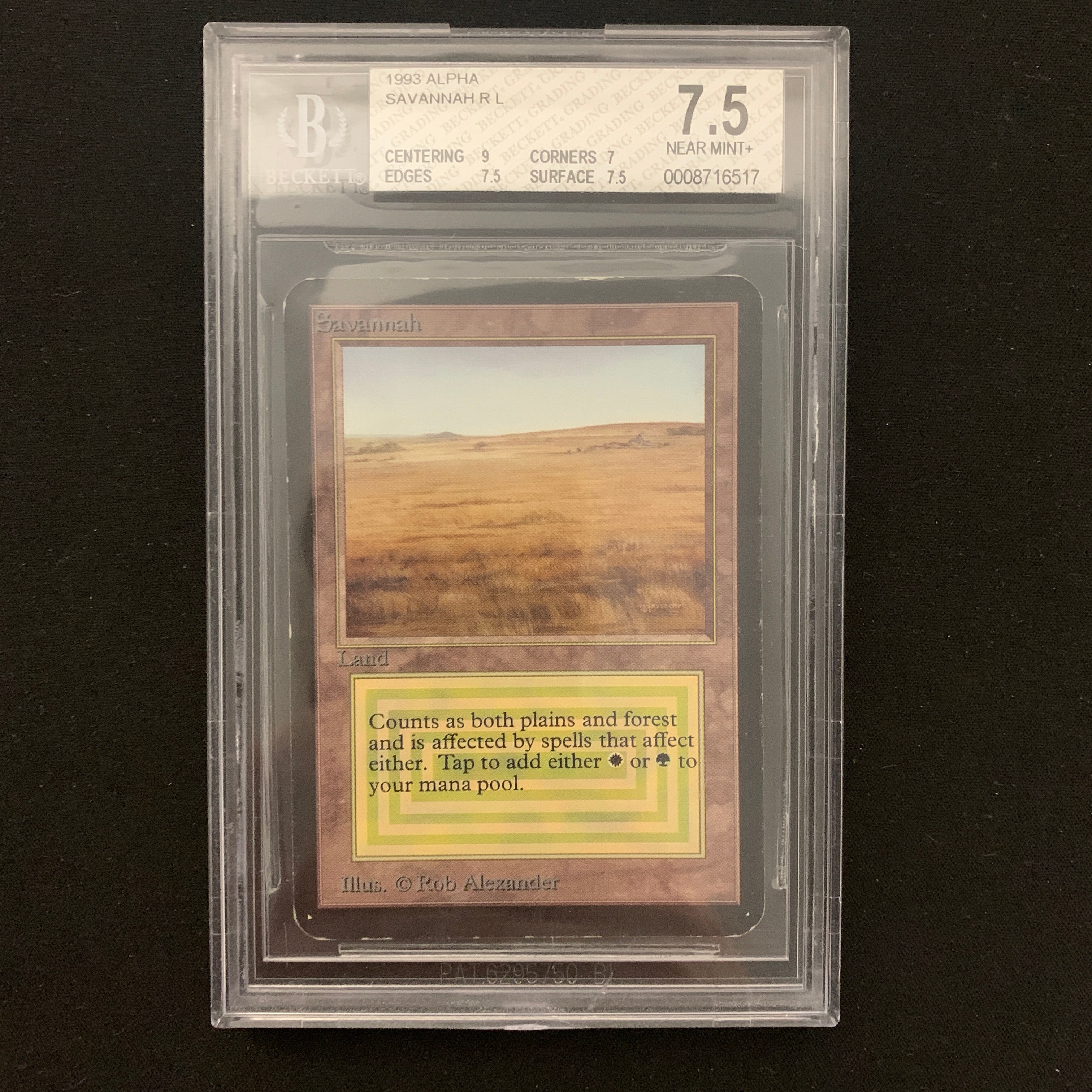 MTG Singles - Savannah - Alpha - BGS 7.5 - 24741