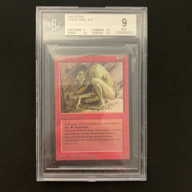 MTG Singles - Sedge Troll - Alpha - BGS 9 - 24745
