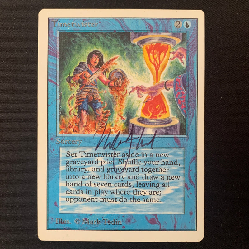 Magic the Gathering Timetwister - Unlimited GD - SIGNED BY GARFIELD - 24782