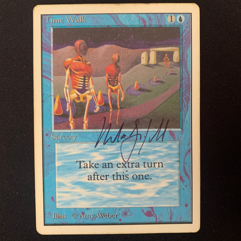 Magic the Gathering Time Walk - Unlimited PL - INKED, SIGNED BY GARFIELD - 24783