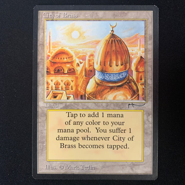 Magic the Gathering City of Brass - Arabian Nights NM - 24801