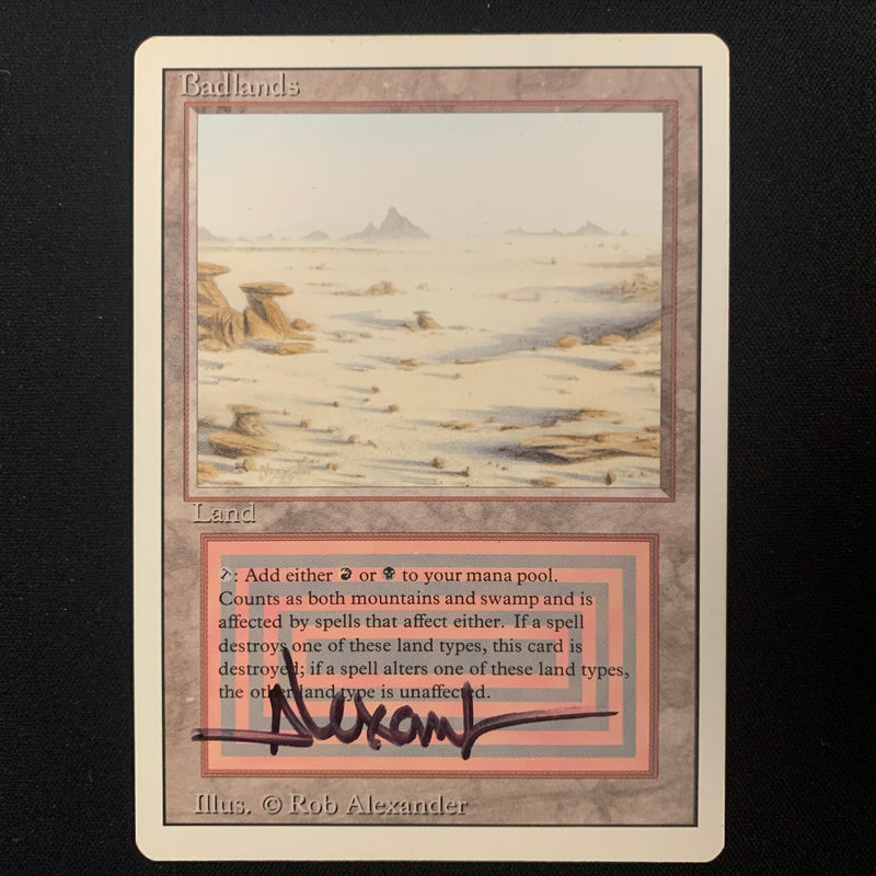 Magic the Gathering Badlands - Revised GD - SIGNED - 24836