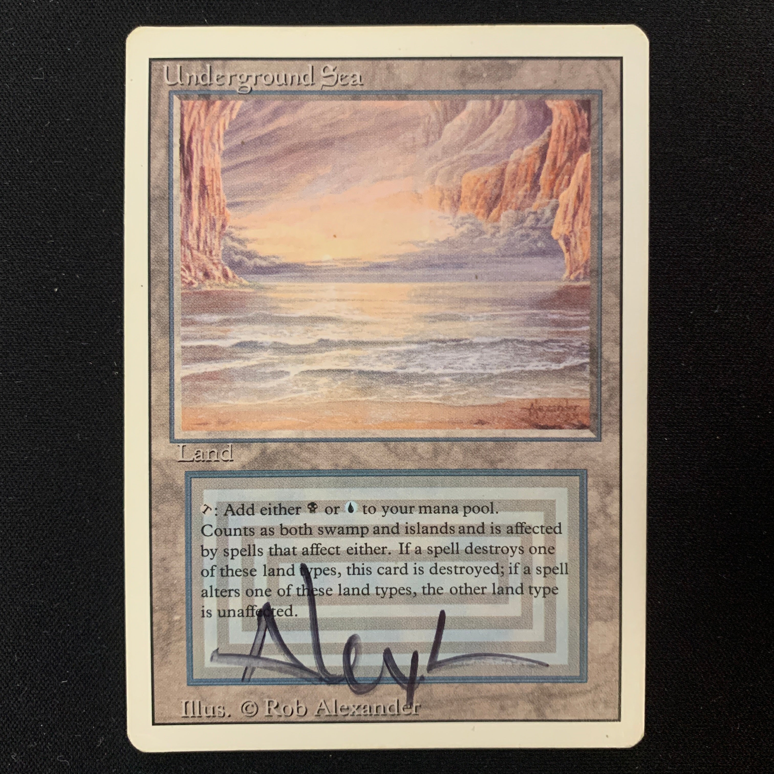 MTG Singles - Underground Sea - Revised - GD - DENT, SIGNED - 24878