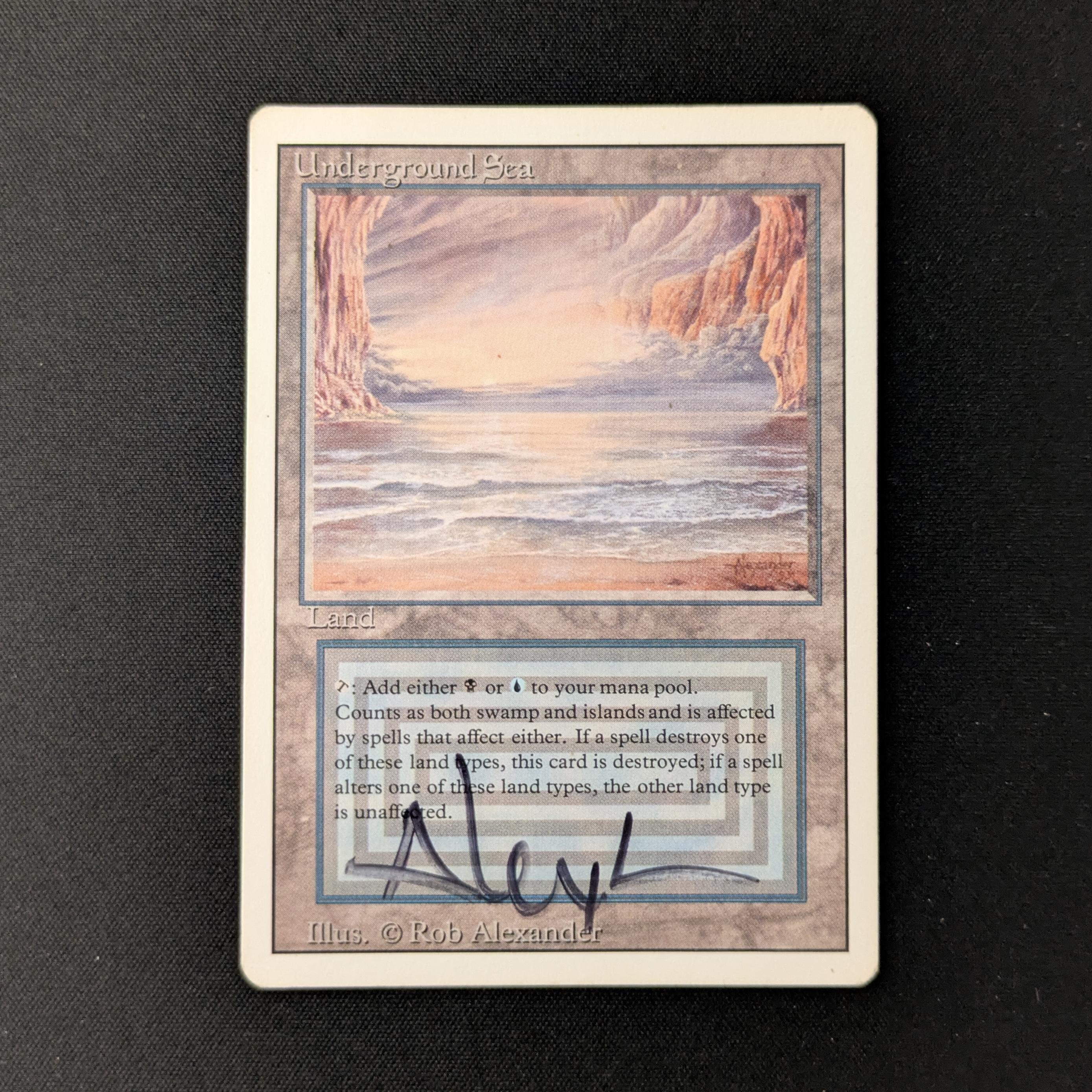 MTG Singles - Underground Sea - Revised - GD - DENT, SIGNED - 24878