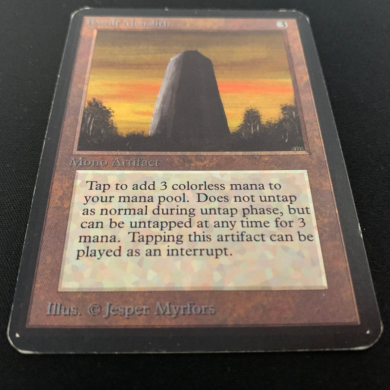 Magic the Gathering Basalt Monolith - Alpha 