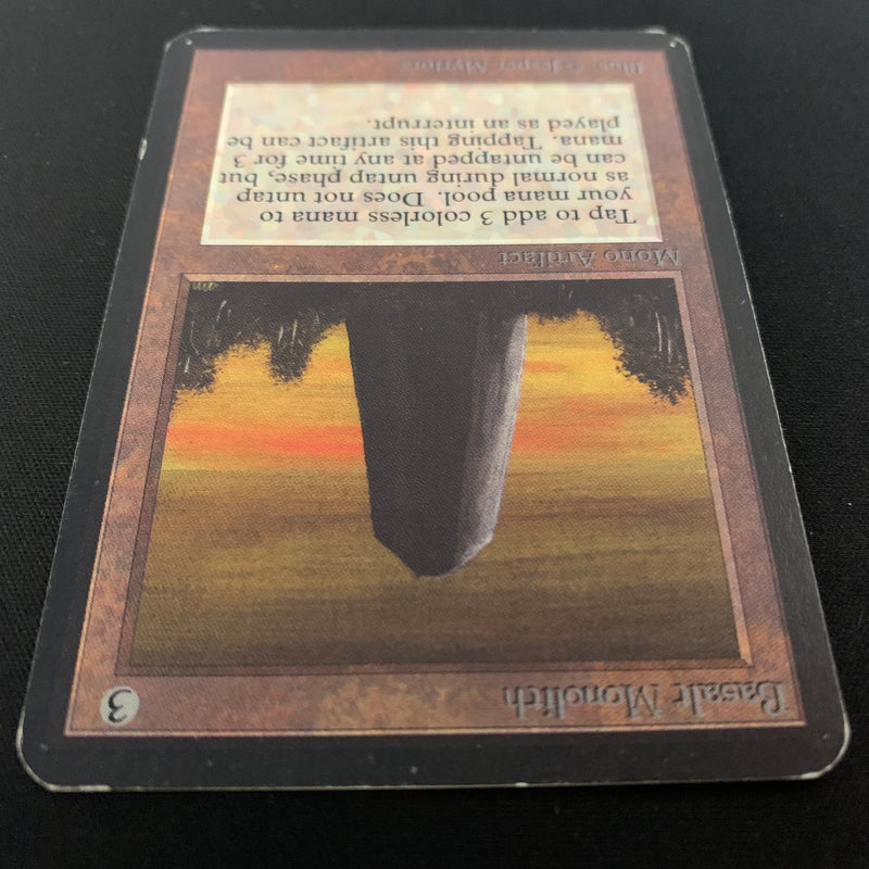 Magic the Gathering Basalt Monolith - Alpha 