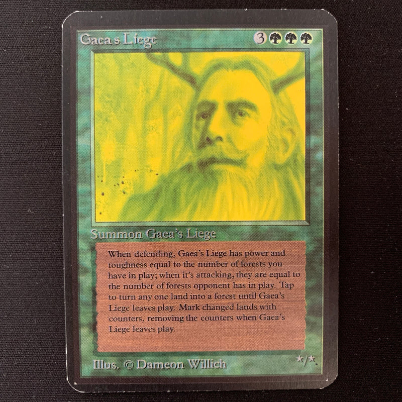 Magic the Gathering Gaea's Liege - Alpha EX - 25065
