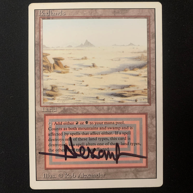 Magic the Gathering Badlands - Revised GD - SIGNED - 25143