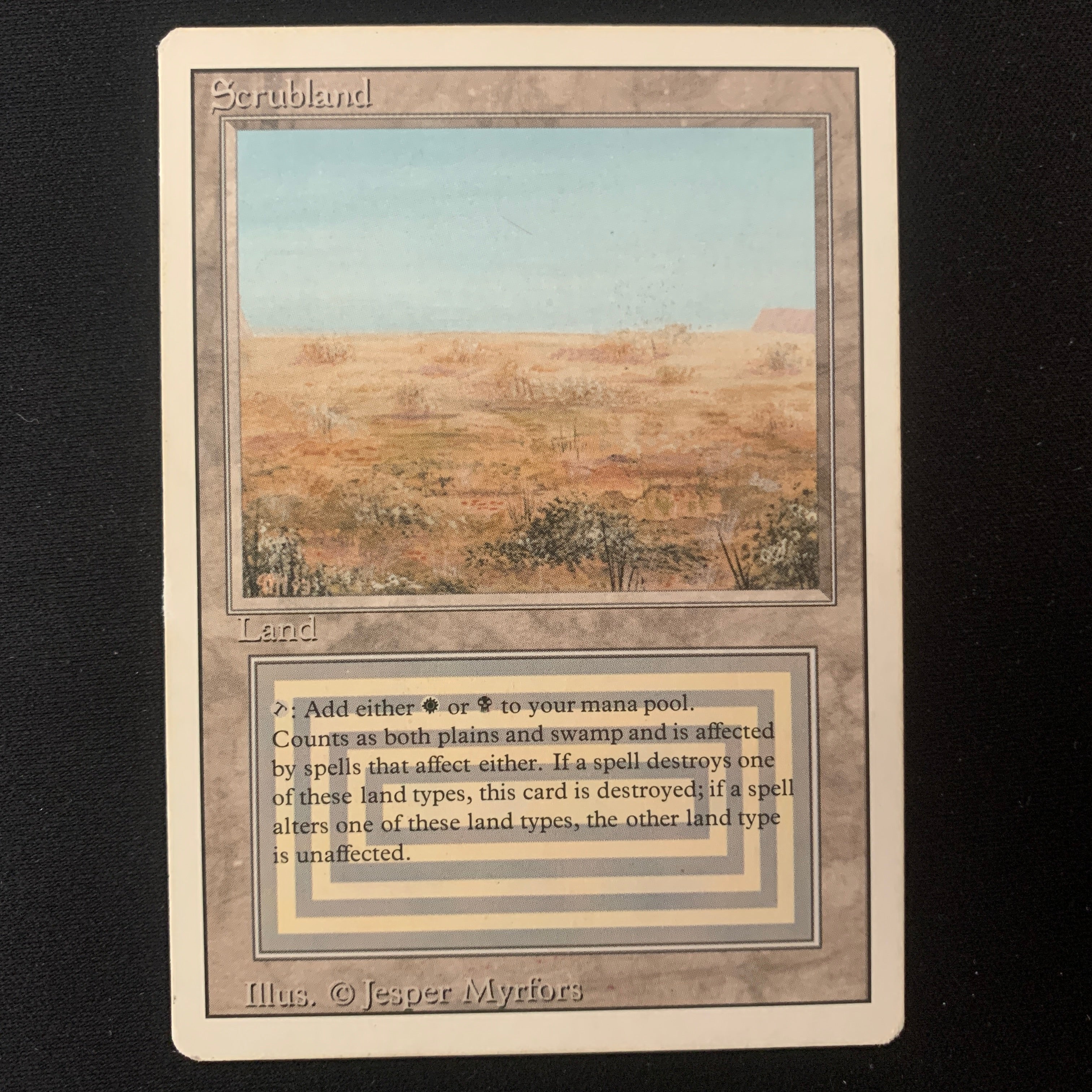 MTG Singles - Scrubland - Revised - 