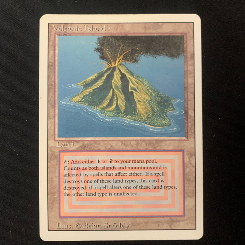 Magic the Gathering Volcanic Island - Revised LP - BENT - 25186