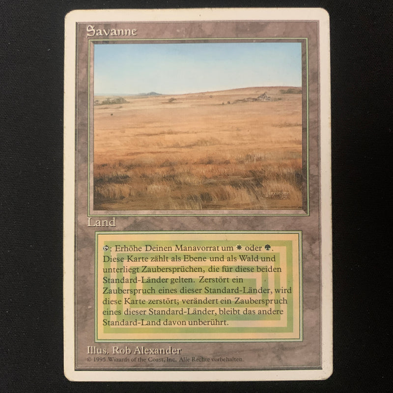 Magic the Gathering Savannah - Foreign White Bordered - German PL - 25195