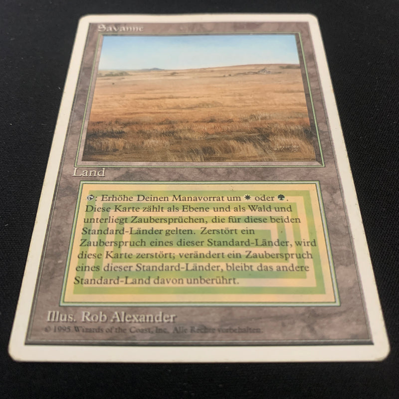 Magic the Gathering Savannah - Foreign White Bordered - German 
