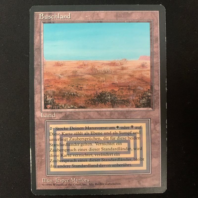 MTG Singles - Scrubland - Foreign Black Bordered - German - LP - 25208
