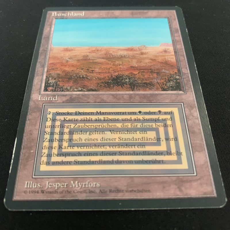 MTG Singles - Scrubland - Foreign Black Bordered - 
