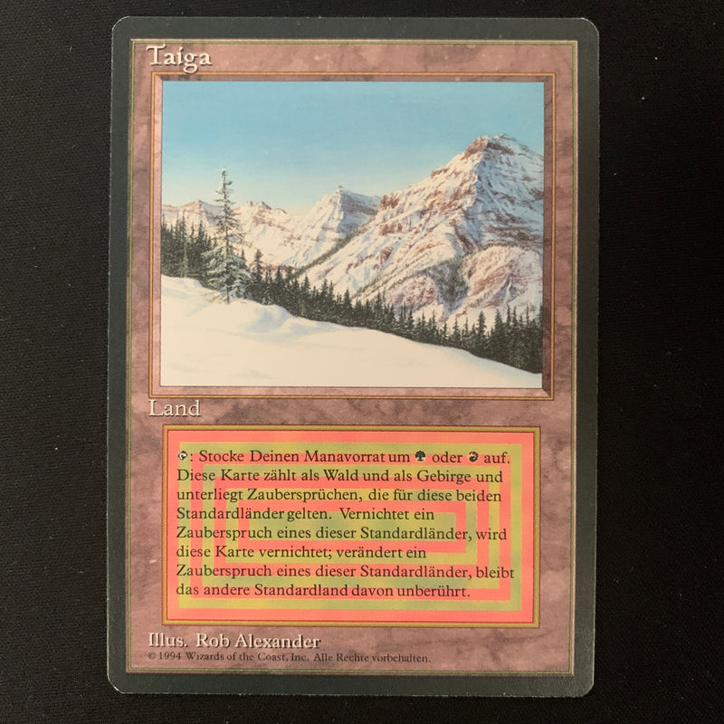 Magic the Gathering Taiga - Foreign Black Bordered - German NM - 25209