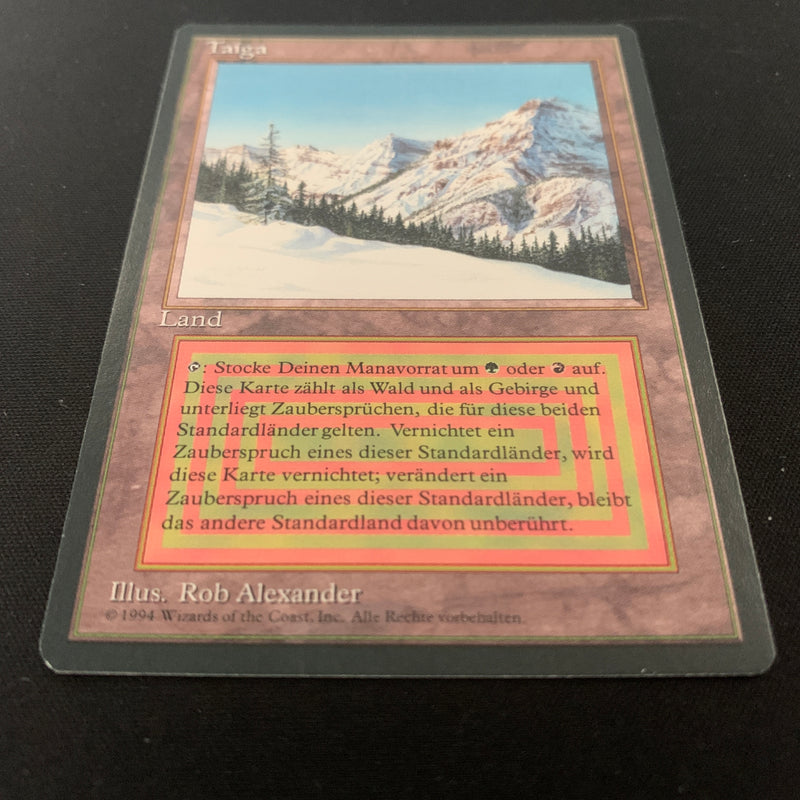 Magic the Gathering Taiga - Foreign Black Bordered - German 