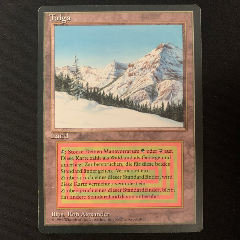 Magic the Gathering Taiga - Foreign Black Bordered - German EX - 25211