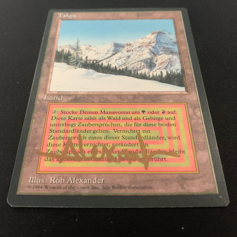 Magic the Gathering Taiga - Foreign Black Bordered - German 