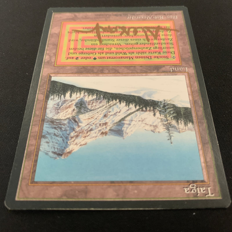 Magic the Gathering Taiga - Foreign Black Bordered - German 