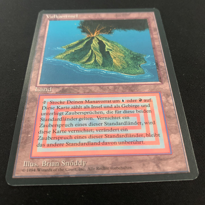 Magic the Gathering Volcanic Island - Foreign Black Bordered - German 