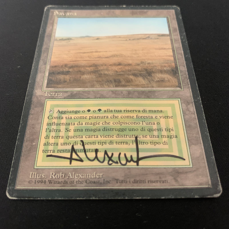 Magic the Gathering Savannah - Foreign Black Bordered - Italian 