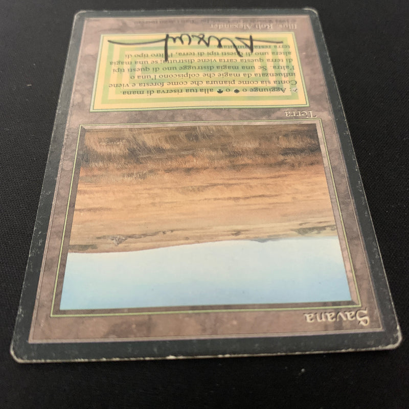 Magic the Gathering Savannah - Foreign Black Bordered - Italian 